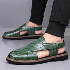 Men's Summer Fashionable Breathable Sandals Wear-Resistant Anti-Slip Comfortable Versatile Trendy Men's Shoes-2021