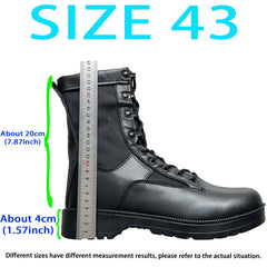 New Brand Leather Man Tactical Combat Boots Men Outdoor Hiking Desert Boots Breathable Male Ankle Boots