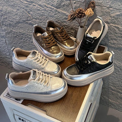 AIYUQI 2026 New Women's sneakers Shoes Flat Casual Women Skateboard Shoes Lace-Up Leopard Print female Dexterity Shoes