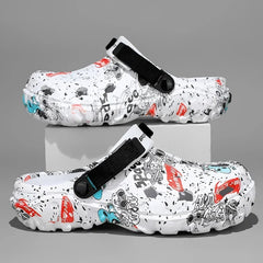 Plus Size 47 Summer Men Sandals Clogs Outdoor Garden Clogs Hole Shoes Male Casual Shoes Water Shoes Comfort Home Soft Slippers