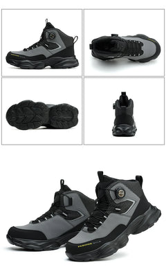Rotating button Safety Shoes Men Boots work Sneakers Male Steel Toe shoes Protective Boots Puncture-Proof Indestructible shoes