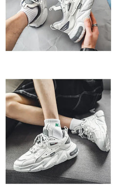 2025 Fashion and Comfortable Mesh Breathable Outsole Shoes Summer Hot Sale Mens Casual Shoes Thick Bottom Breathable Sneaker