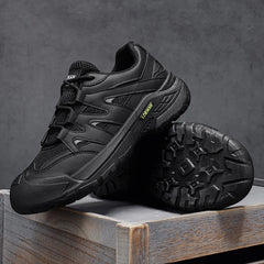 LOEIKAN Men's Breathable Hiking Shoes, Non-Slip Chunky Platform Sneakers