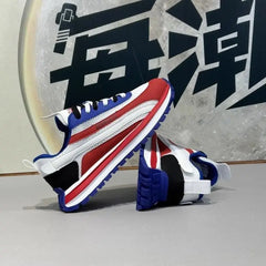 Chunky Sneaker Men Designer Retro Soft Sole Sport Shoes Fashion Casual Leather Fabric Breathable Height Increased Platform Shoes