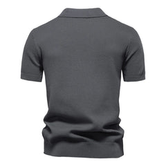 2025 New Summer Premium Solid Color Men's Golf Polo Shirt for Collared Breathable Fabric Social Casual Top Male Polo Shirts