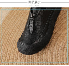 Top quality front zip red loafers woman slip-on geunine leather shoes designer womens oxford sneakers plus size female shoe