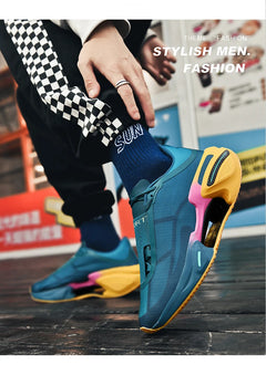 Men's Basketball Shoes Breathable Cushioning Non-Slip Wearable Runing Shoes Gym Training Athletic Basketball Sneakers for Women