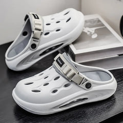 Couple Style Men's and Women's Summer Outdoor Hollow Anti-Slip Beach Shoes, Anti-Odor Dual-Purpose Sandals and Slippers