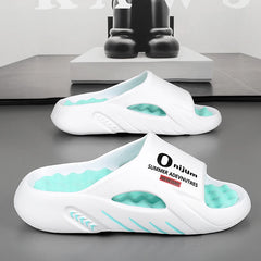 Men Slippers 2024 Summer New Platform Slides Sandals EVA Soft-sole Men Shoes Indoor Outdoor Walking Beach Shoes Flip Flops