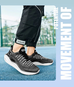 Men's breathable mesh thick-sole running shoes four season soft-sole non-slip outdoor casual sports shoes fashion light sneakers