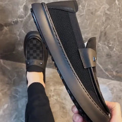 2025 Autumn New British Style Mens Casual Shoes Fashion Trend Board Shoes Male Flat Shoes Platform Business Casual Loafers Mens