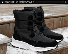2023 Winter White Snow Boots Waterproof Non-slip Thicken Plush Warm Ankle Boots Women Shoes Botas Mujer Platform Shoes