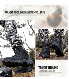 New Men's Boots Outdoor Hiking Boots Men Winter Desert Boots Motocycle Boots Zapatos Hombre