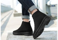 Men Boots Elevator Shoes Hidden Heels Canvas Heightening Shoes For Man Hidden Heels Increase Insole 10CM 8CM Sports Height Shoes