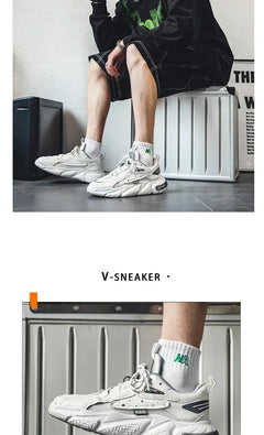 2025 Fashion and Comfortable Mesh Breathable Outsole Shoes Summer Hot Sale Mens Casual Shoes Thick Bottom Breathable Sneaker