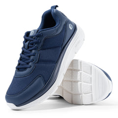 FitVille Men's Walking Shoes Wide Width Max Cushioning Lightweight Sneakers Casual Shoes for Plantar Fasciitis Pain Relief