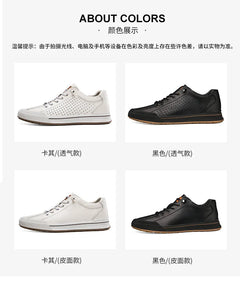Genuine Leather Casual Shoes for Men 6CM Height Increase Sports Shoes High Quality Flats Shoes Male Brand Office Work Shoe
