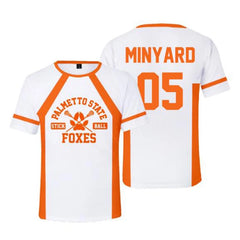 New The Foxhole Court Palmetto State Foxes Lacrosse Jersey Cosplay WILDS MINYARD 3D T-shirt Men/Women Graphic Tees Streetwear