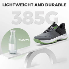 Fittington Professional Golf Shoes Wide Man Casual Sneakers Cushioning Outdoor Water Resistant Sport Shoes for Men with Spike