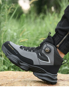 Rotating button Safety Shoes Men Boots work Sneakers Male Steel Toe shoes Protective Boots Puncture-Proof Indestructible shoes