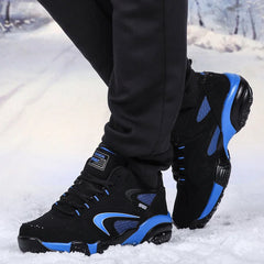 Men's Snow Boots Winter Warm Couple Casual Sneakers Fashion Leather Outdoor Sport Running Tenis Men Non-slip Big Size 48 Trainer