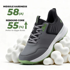 Fittington Professional Golf Shoes Wide Man Casual Sneakers Cushioning Outdoor Water Resistant Sport Shoes for Men with Spike