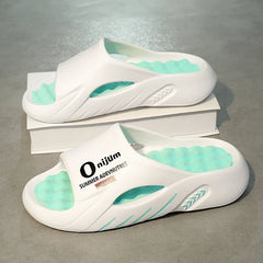 Men Slippers 2024 Summer New Platform Slides Sandals EVA Soft-sole Men Shoes Indoor Outdoor Walking Beach Shoes Flip Flops