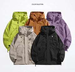 Unisex Outdoor Waterproof Jacket Windbreaker Coat Autumn Breathable Fishing Camping Windproof Jackets Men Women Clothing