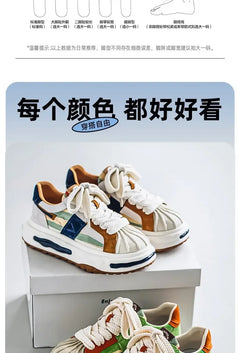 Sneakers Casual Mens Designer Dissolved Sole Board Shoes Fashion Leather Fabric Breathable Height Increased Platform Sport Shoes