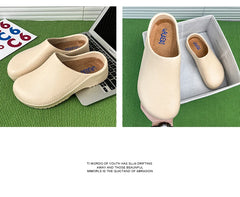 Couple Chef Shoes Four Seasons Waterproof  Anti slip Men's and Women's casual Business Work Shoes Fashion comfort Half EVA Shoes