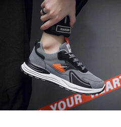 Fashion Men Shoes Versatile Mesh Men Sneakers Brand Breathable Running Shoes Anti-Slip Platform Sport Shoes Male Tenis Masculino