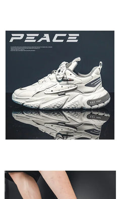 2025 Fashion and Comfortable Mesh Breathable Outsole Shoes Summer Hot Sale Mens Casual Shoes Thick Bottom Breathable Sneaker
