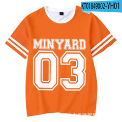 New The Foxhole Court Palmetto State Foxes Lacrosse Jersey Cosplay WILDS MINYARD 3D T-shirt Men/Women Graphic Tees Streetwear