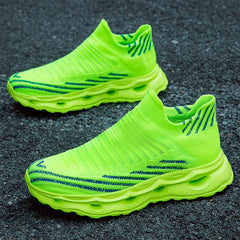 Hiking Shoes Men's Sports Running Black Running Shoes Breathable Mesh Women Lightweight Shock-absorbing Tennis Shoes Large Size