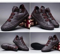 Fashion Shoes New Men's  Black High Top Casual Shoes Men Wear-resisting Loafers Designer Leisure Vulcanized shoes 2023