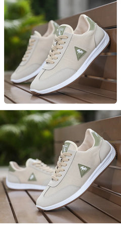 New 2026 Men's Casual Comfortable Breathable Sports Shoes Lightweight Anti-slip Wear-resistant Canvas Low-top round Toe Slip-On