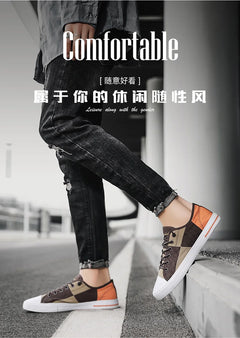 Men Sneakers Casual Shoes Men Flat Brand Fashion Canvas Shoes Comfortable Driving Tennis Sports Shoes Student