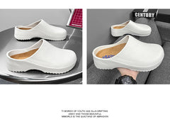 Couple Chef Shoes Four Seasons Waterproof  Anti slip Men's and Women's casual Business Work Shoes Fashion comfort Half EVA Shoes