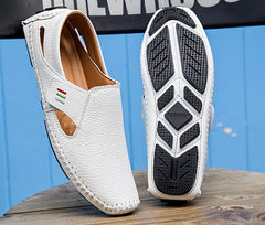 Men's Moccasins Summer Walking Breathable Casual Shoes Flat Shoes