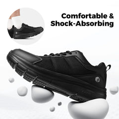 FitVille Men's Walking Shoes Wide Width Max Cushioning Lightweight Sneakers Casual Shoes for Plantar Fasciitis Pain Relief