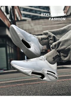 Men's Basketball Shoes Breathable Cushioning Non-Slip Wearable Runing Shoes Gym Training Athletic Basketball Sneakers for Women