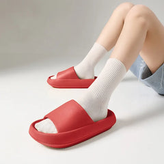 Big Size 48 49 Men Slippers Women Soft EVA Platform Thick Sole Slides Summer Beach Sandals Couples Home Anti-Slip Bathroom Shoes