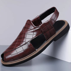 Men's Summer Fashionable Breathable Sandals Wear-Resistant Anti-Slip Comfortable Versatile Trendy Men's Shoes-2021