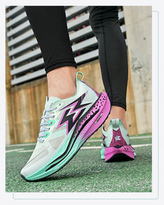 Men Running Shoes Marathon Carbon Board Speciality Sports Breathable Lightweight Women's Comfortable Athletic Nonskid Sneakers
