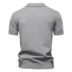2025 New Summer Premium Solid Color Men's Golf Polo Shirt for Collared Breathable Fabric Social Casual Top Male Polo Shirts