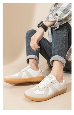 Luxury Designer Brand Women's Shoes 2025 Spring New Flat Casual Shoes PU Leather Breathable Fabric Comfortable Fashion Sneakers