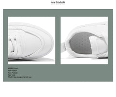 Men White Shoes Leather Casual Sneakers  Trend Platform Shoes Comfortable Vulcanized Shoes for Men White Tenis Masculinos