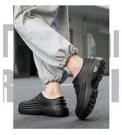 New Unisex Fashion Cotton Slippers Men Winter Warm Home Cotton Shoes Waterproof Garden Shoes Indoor Slip on Concise Shoes Woman