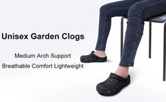 Comwarm Men Clogs Slippers Breathable Garden Sandals Non-Slip Comfort Beach Shoes Men Sandals Indoor Outdoor Casual Fishing Shoe