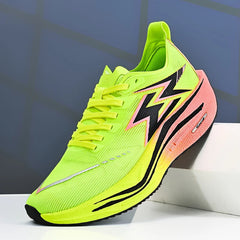 Men Running Shoes Marathon Carbon Board Speciality Sports Breathable Lightweight Women's Comfortable Athletic Nonskid Sneakers
